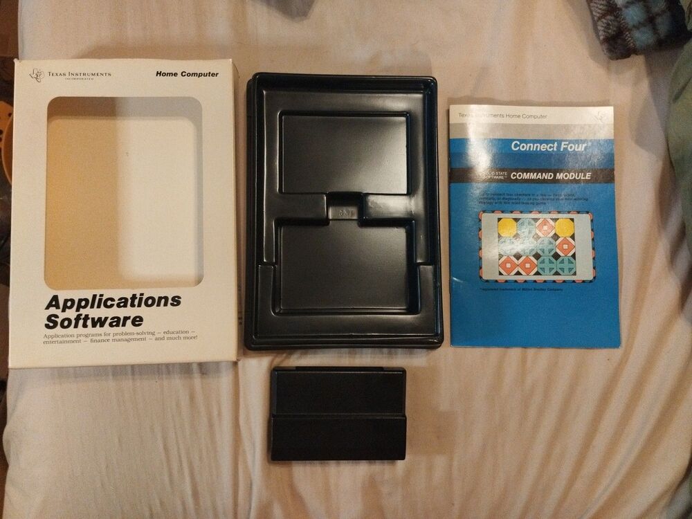 Connect Four for Texas Instruments TI-99/4A - Complete In Box - Tested